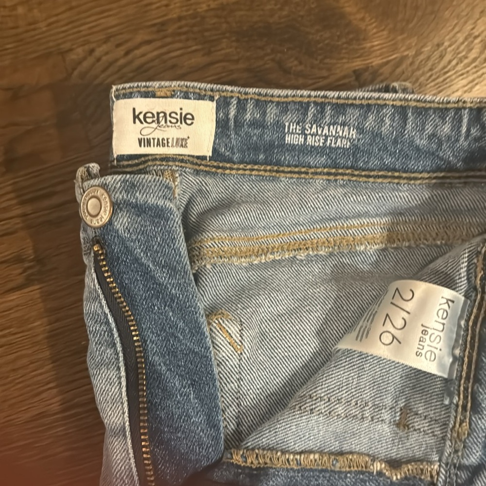 High Rise Utility Pocket Jeans - Picture 3 of 4